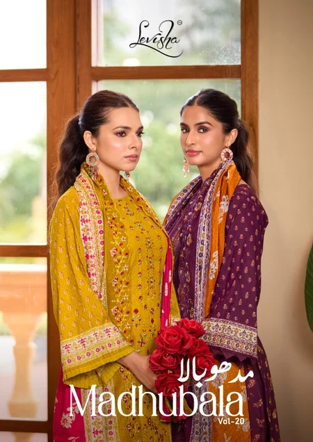 Madhubala Vol 20 By Levisha Cambric Lawn Cotton Dress Material